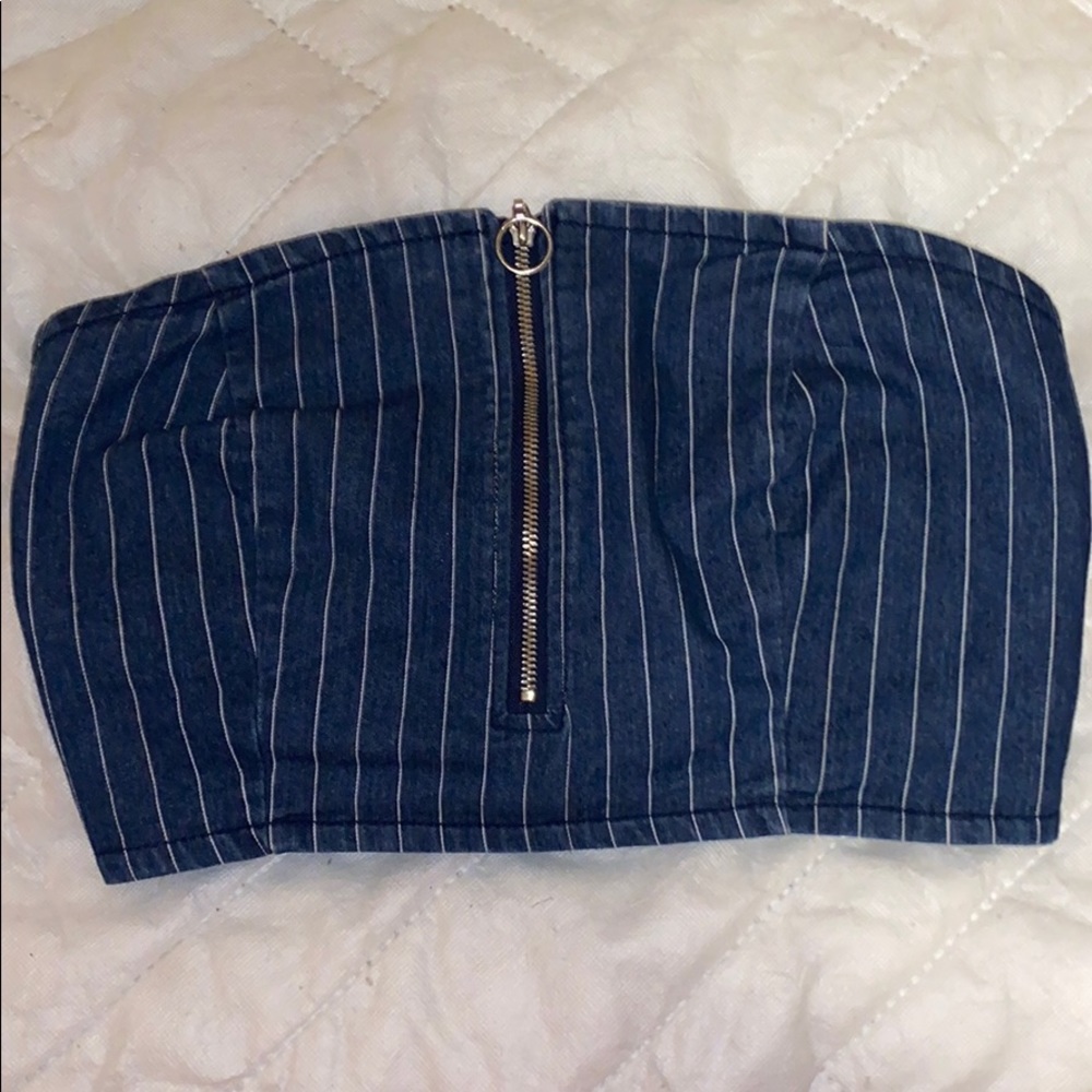 Crop top strapless